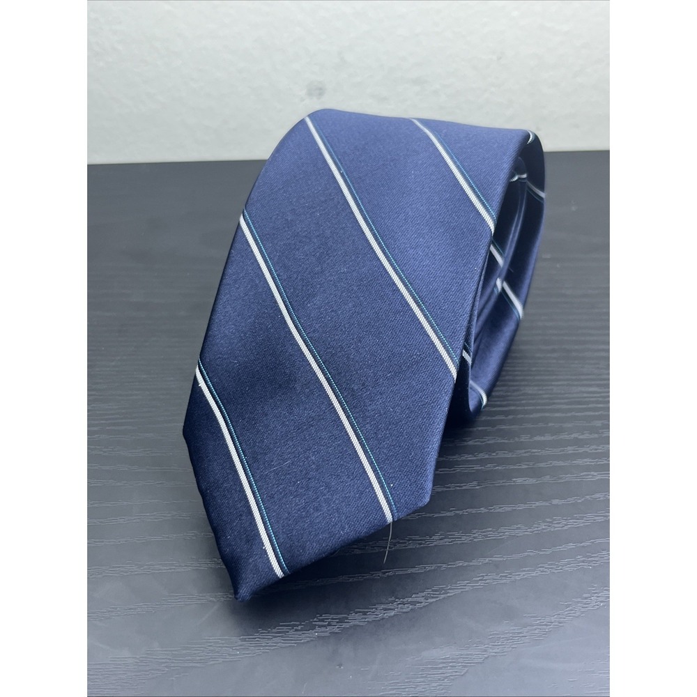 Wembley Luxury Navy Poly Silk Neck Tie Polyester Men's Tie